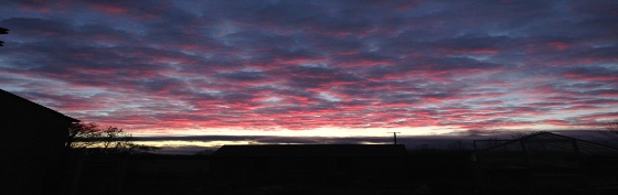 sunset on Bradley's Farm